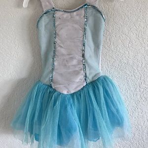 Girls dance skirted leotard